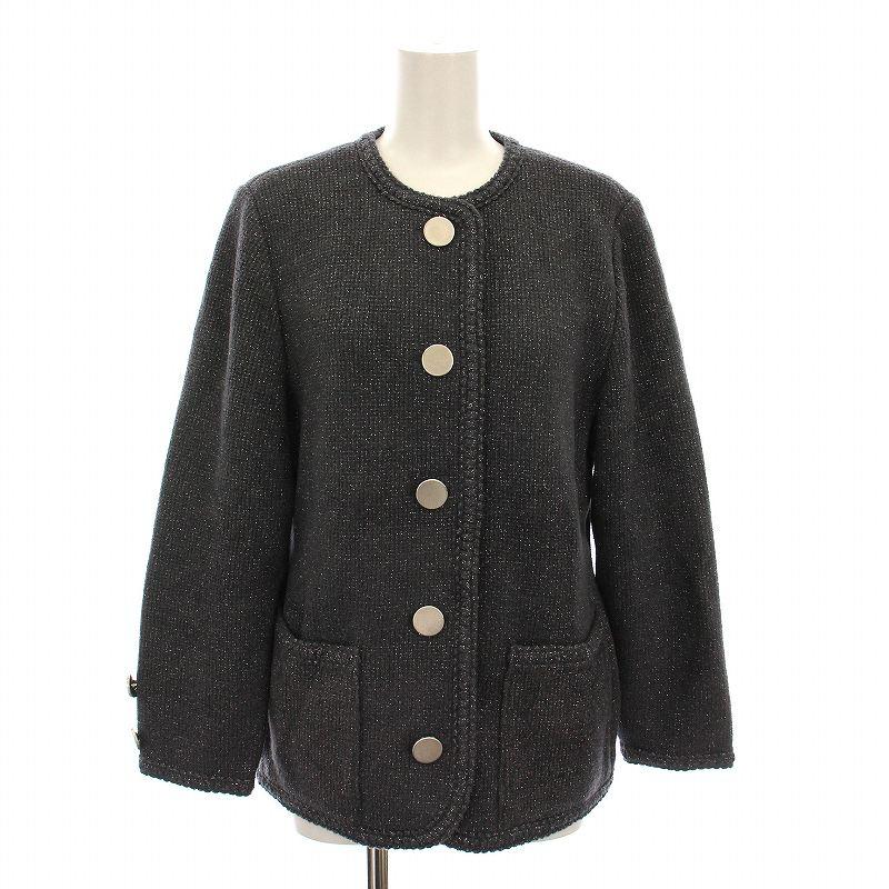 イブサンローラン　Yves Saint Laurent ノーカラー ジャケット SAINT LAURENTイブサンローランノーカラージャケット/レディース