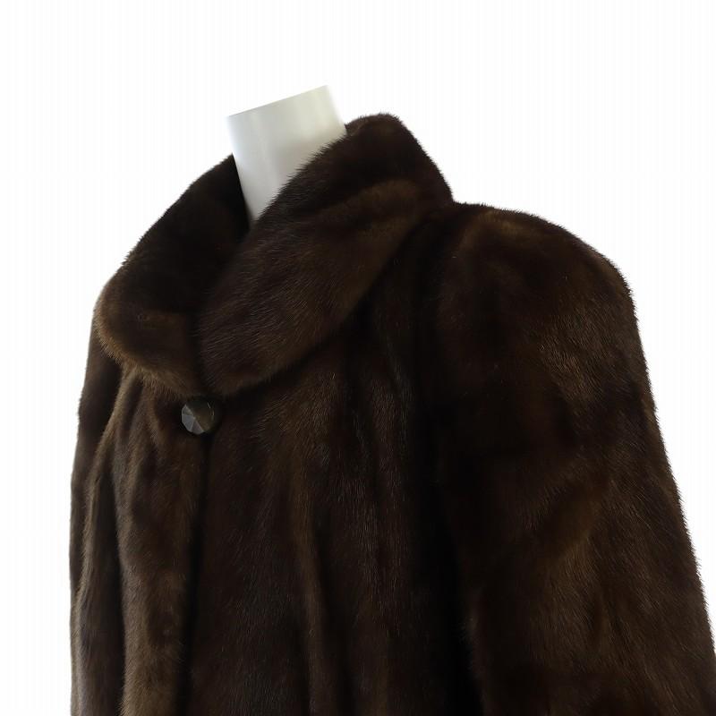 マルヴォワジー ミンク毛皮ロングコート ミツコシ MITSUKOSHI マルヴォワジー Malvoisie 毛皮コート ミンク