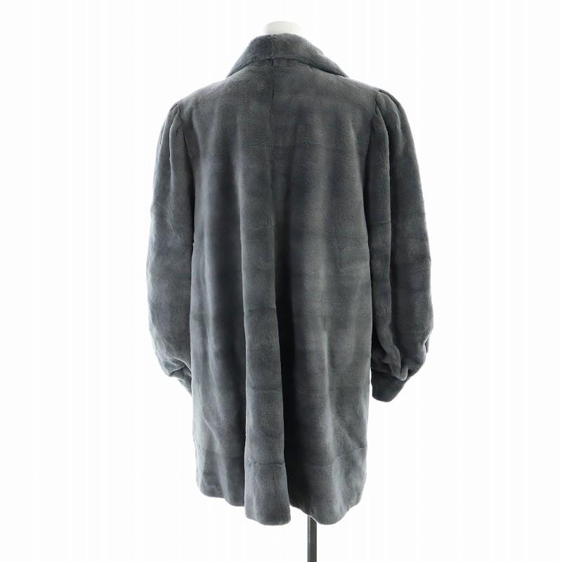 EMBA 毛皮 ロングファー小サイズ エンバ EMBA 毛皮コート シェアードミンクファー 長袖 ロング 総裏地