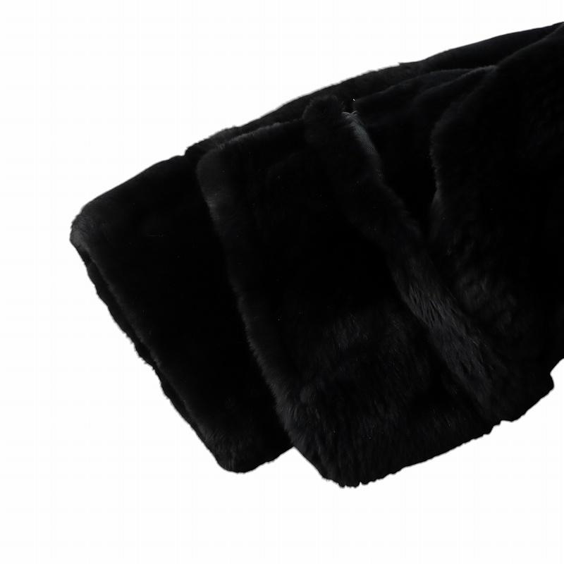 Mink gem 毛皮コート シェアードミンクファー 長袖 ロング ジレ