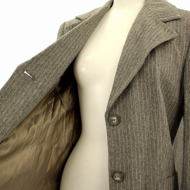 Max Mara パンツスーツ セットアップ 白タグ ストライプ 42 XL Max Mara（マックスマーラ） 白タグ スーツ セットアップ ストライプ