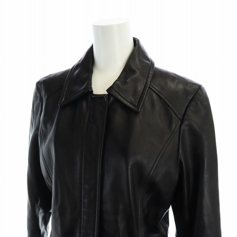 COACH（コーチ） レザー ジャケット 革ジャン 長袖 ロゴ ジップアップ