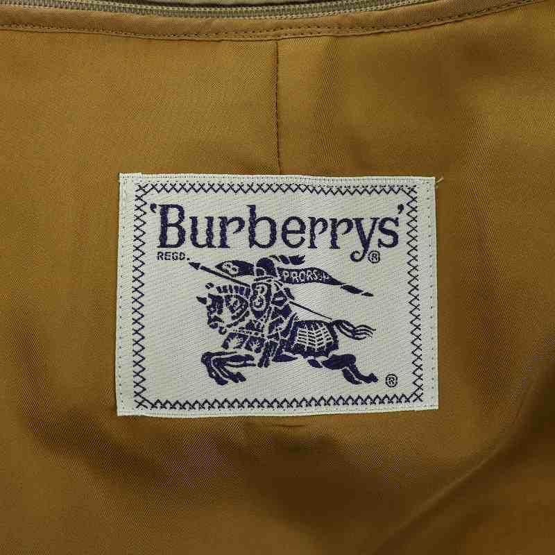 Burberrysバーバリーズ英国製90s コットン製中綿ステンカラーコートS白