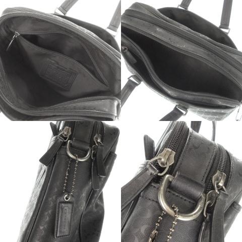 coach コーチ ビジネスバッグ PVCレザー　ブラック シグネチャー A4可 楽天市場】コーチ シグネチャー（ビジネスバッグ・ブリーフケース