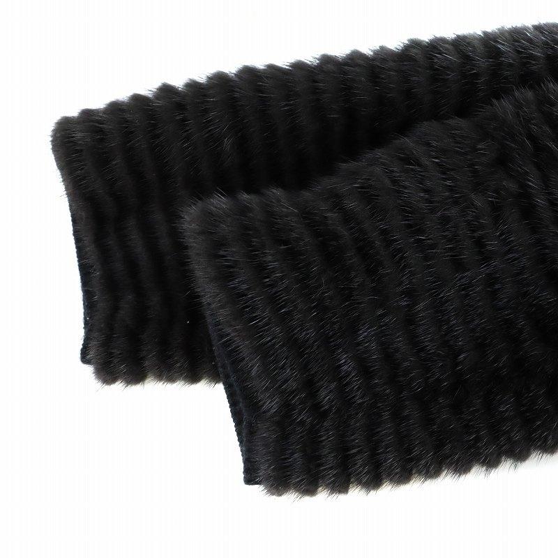 LOEWE（ロエベ） ミンクファー フード コート 毛皮 ミドル ドロー