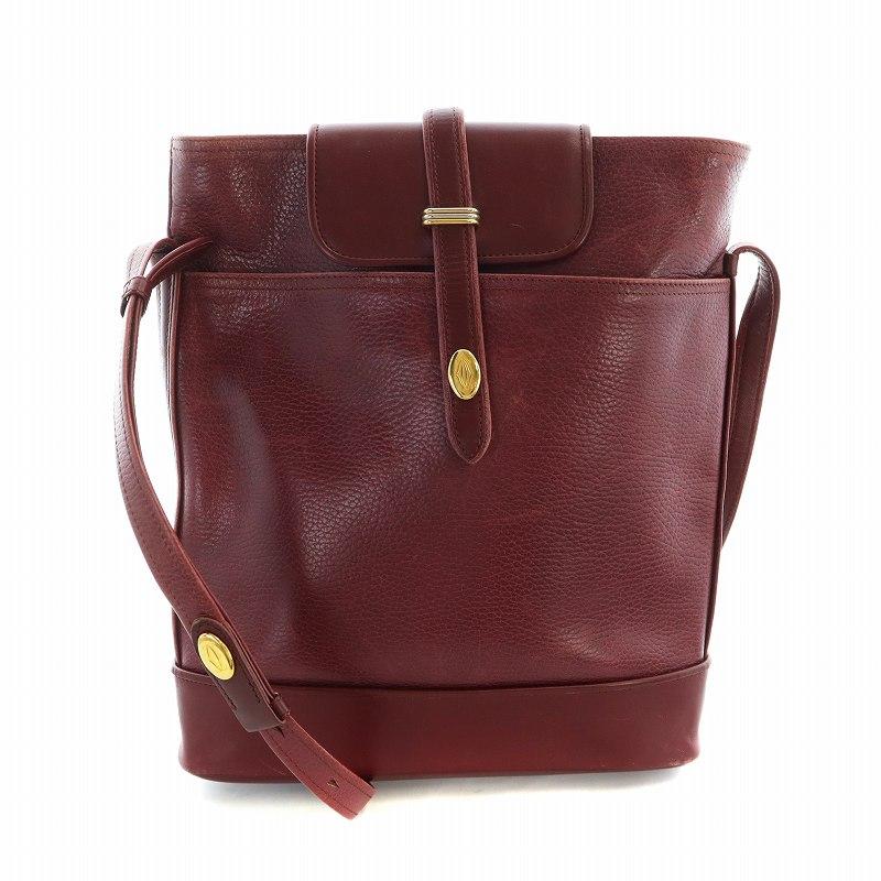 Cartier カルティエ ショルダーバッグ 斜め掛け ドゥーブルC ロゴ  