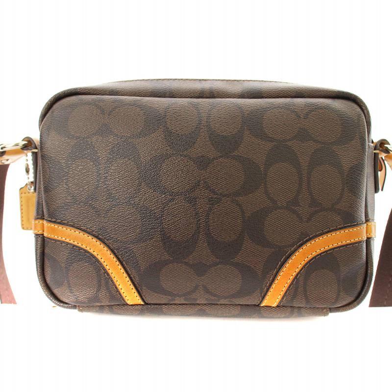 COACH コーチ ショルダーバッグ シグネチャー 茶 /MM □MT □GY18  