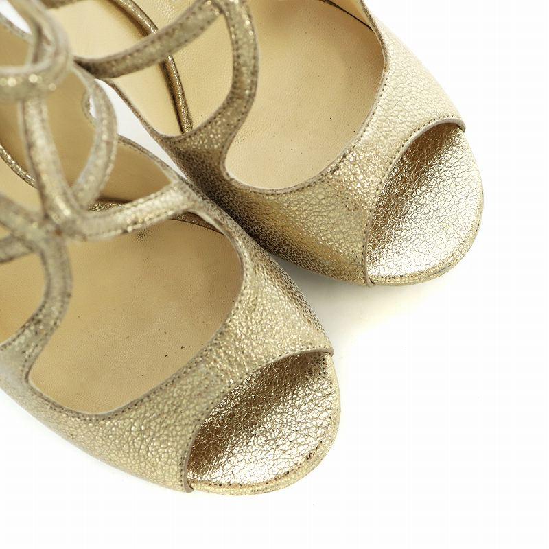 ジミーチュウ JIMMY CHOO パンプス オープントゥ ハイヒール
