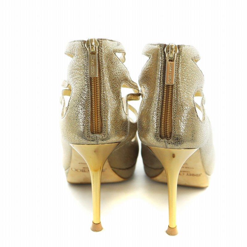 ジミーチュウ JIMMY CHOO パンプス オープントゥ ハイヒール