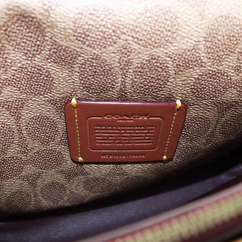 COACH（コーチ） ショルダーバッグ 斜め掛け ロゴ レザー PVC