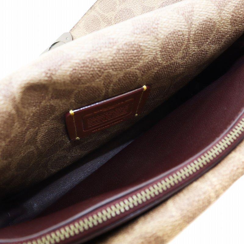 COACH（コーチ） ショルダーバッグ 斜め掛け ロゴ レザー PVC