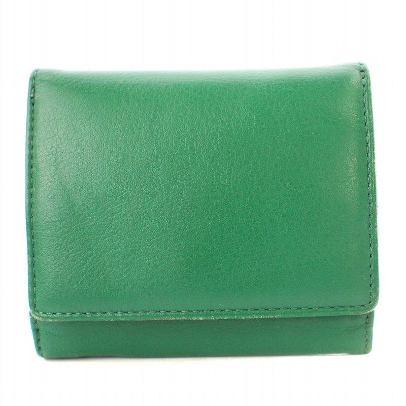 agnes b. アニエスベー 三つ折り財布 ミニウォレット レザー agnes b. アニエスベー 三つ折り財布 ミニウォレット レザー