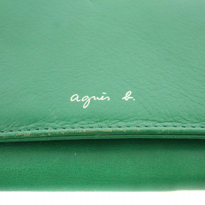 agnes b. アニエスベー 三つ折り財布 ミニウォレット レザー agnes b. アニエスベー 三つ折り財布 ミニウォレット レザー