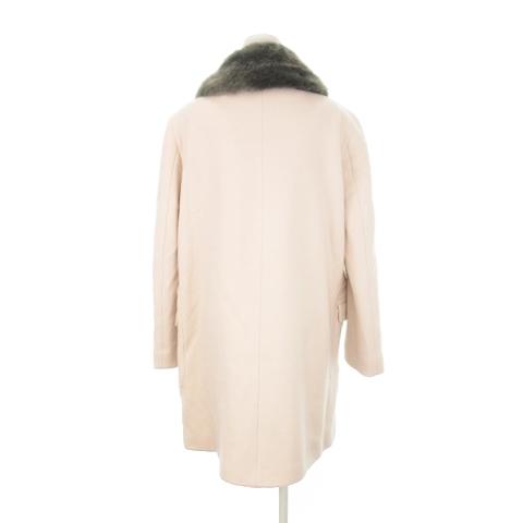 マックス&コー MAX&CO. ロングコート ステンカラー ウール ファー