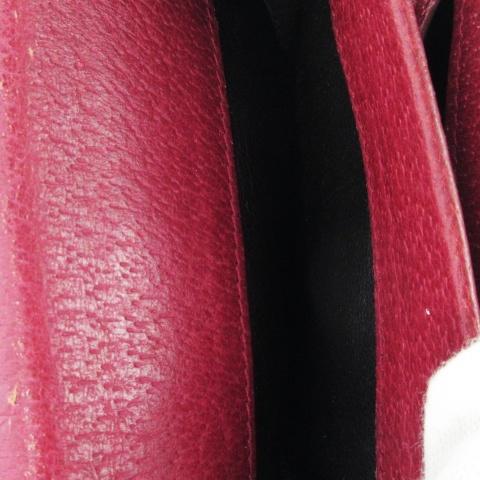 GUCCI（グッチ） 小銭入れ コインケース レザー ロゴ ゴールド金具 赤