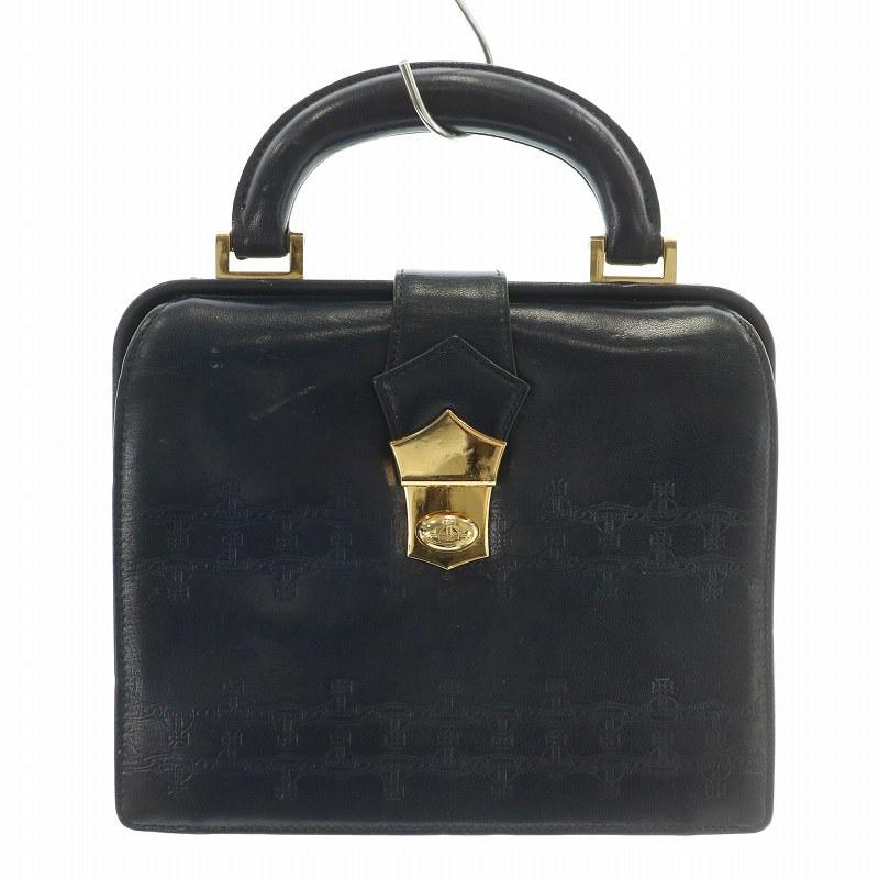 ヴィヴィアンウエストウッド ハンドバッグ オーブロゴ レザー Vivienne