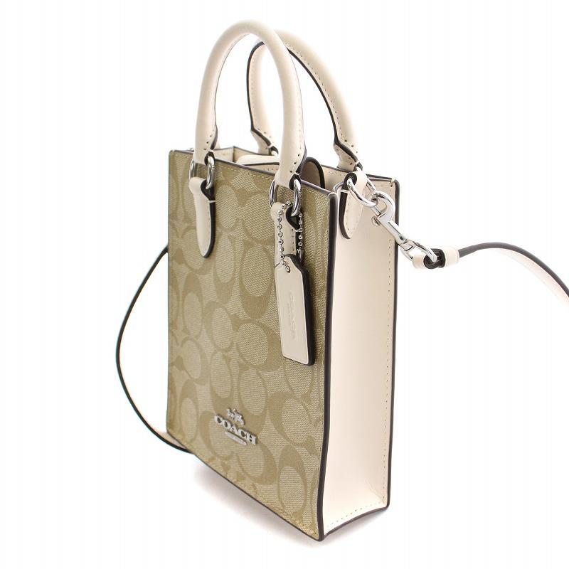COACH コーチ ノースサウスミニトートシグネチャーキャンバス 2WAY  