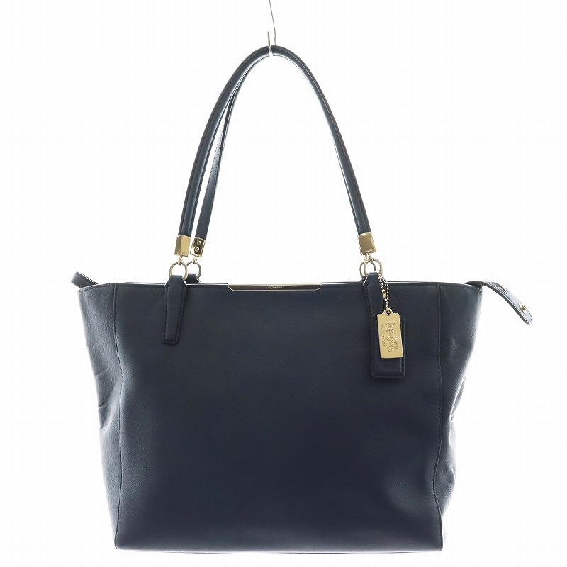 COACH コーチ トートバッグ ハンドバッグ ショルダーバッグ レザー 青 