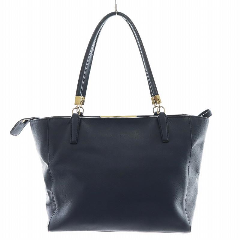 COACH コーチ トートバッグ ハンドバッグ ショルダーバッグ レザー 青 