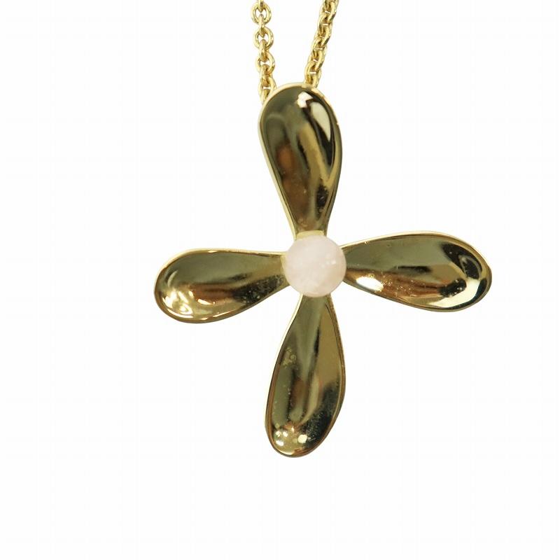 ハナエモリ HANAE MORI ネックレス アクセサリー ペンダント クロス 花 