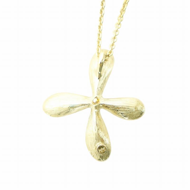 ハナエモリ HANAE MORI ネックレス アクセサリー ペンダント クロス 花 