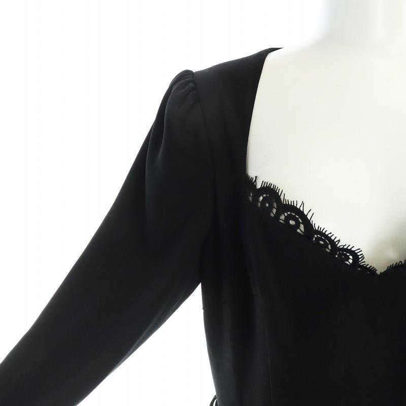 セルフポートレイト self-portrait ミドルワンピース ウエストベルト