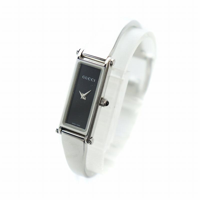 GUCCI グッチ 腕時計 バングルウォッチ クォーツ スクエア ロゴ