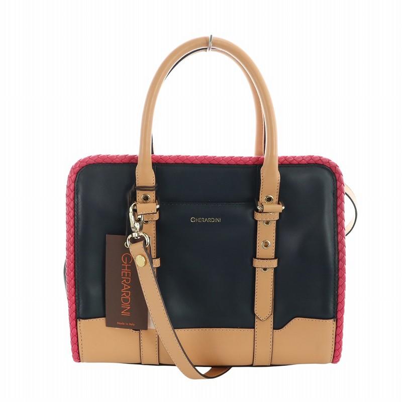 未使用品 ゲラルディーニ GHERARDINI ハンドバッグ ショルダー タグ 