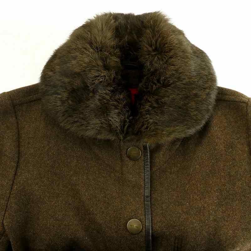 ETRO（エトロ） ジャケット 長袖 ウール カシミヤ混 ラビットファー 