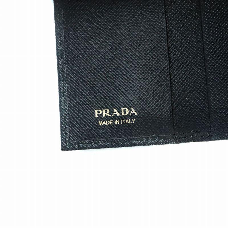 PRADA（プラダ） サフィアーノ キーケース 6連 レザー ロゴ 黒