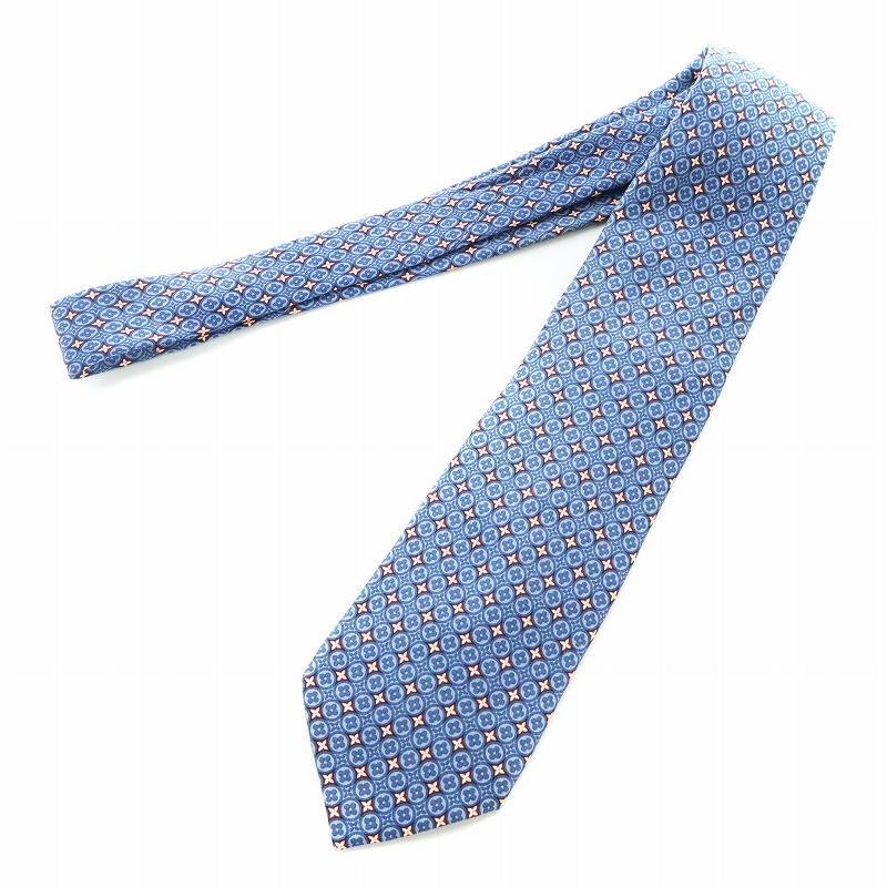 中古】ルイヴィトン LOUIS VUITTON ネクタイ 絹 シルク レギュラータイ