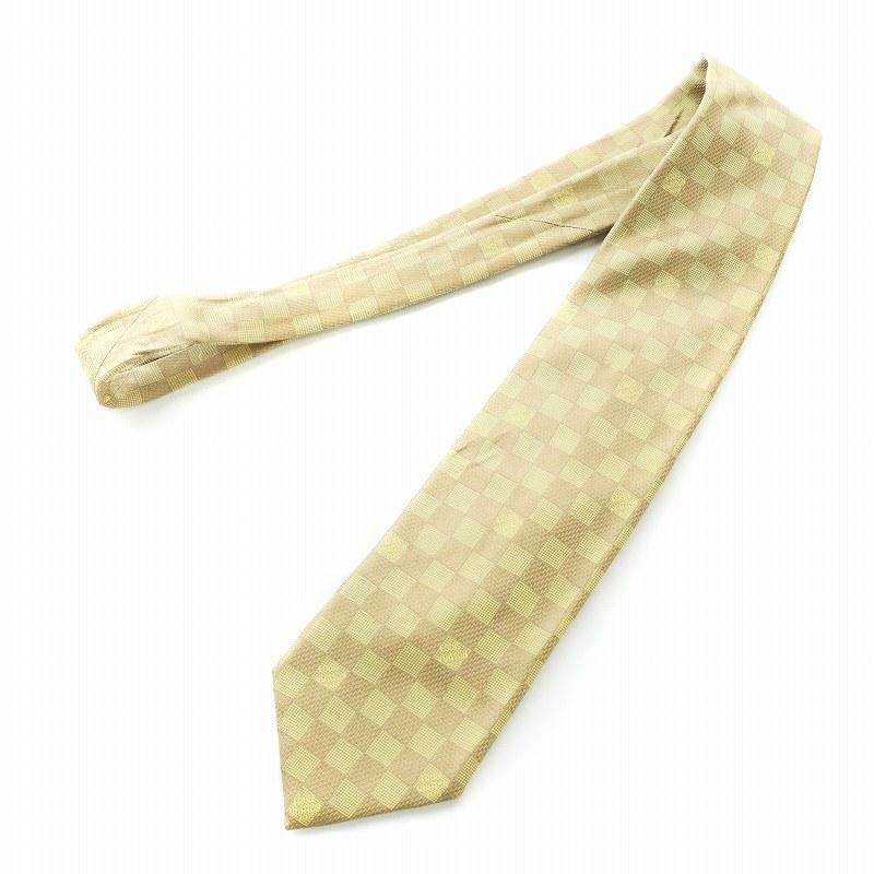 LOUIS VUITTON（ルイ・ヴィトン） ネクタイ ワイドタイ ダミエ ロゴ 絹