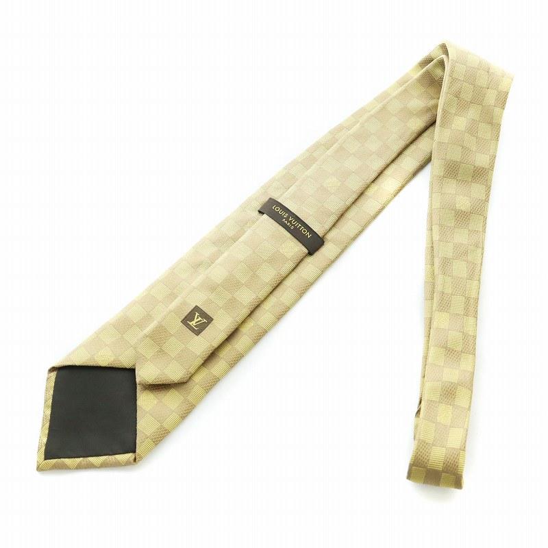 LOUIS VUITTON（ルイ・ヴィトン） ネクタイ ワイドタイ ダミエ ロゴ 絹