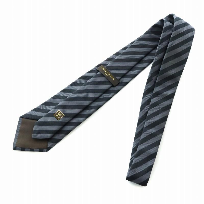 LOUIS VUITTON ネクタイ ワイドタイ レジメンタル ストライプ