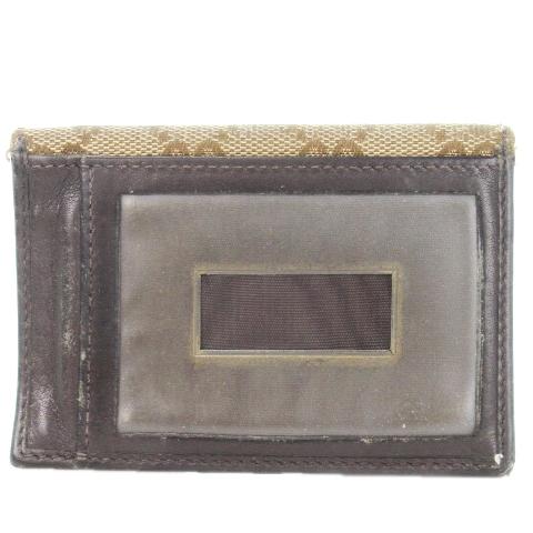 GUCCI グッチ パスケース 定期入れ カードケース キャンバス 二