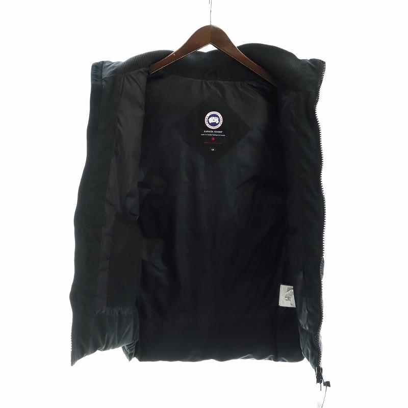 カナダグース CANADA GOOSE ダウンベスト ジップアップ フード ロゴ