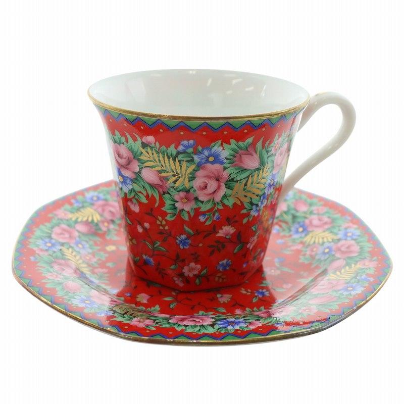 ケンゾーカップ&ソーサー　ケンゾー食器　ケンゾーフローラリ　LANCELカップ KENZO ケンゾー フローラリカップ＆ソーサー 花柄 5客セット