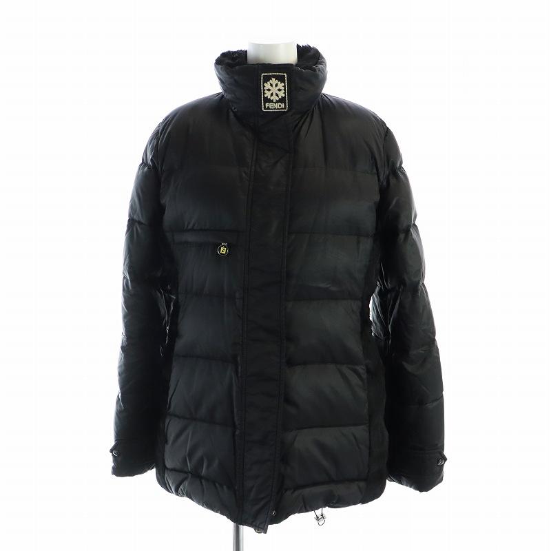 FENDI（フェンディ） ダウンジャケット フェイクファー 切替 ジップ