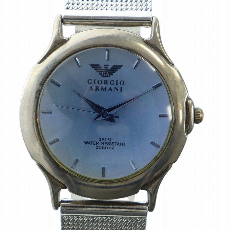 未使用 GIORGIO ARMANI ジョルジオアルマーニ メッシュ ベルト キズ有 GIORGIO ARMANI ジョルジオアルマーニ メッシュ ベルト