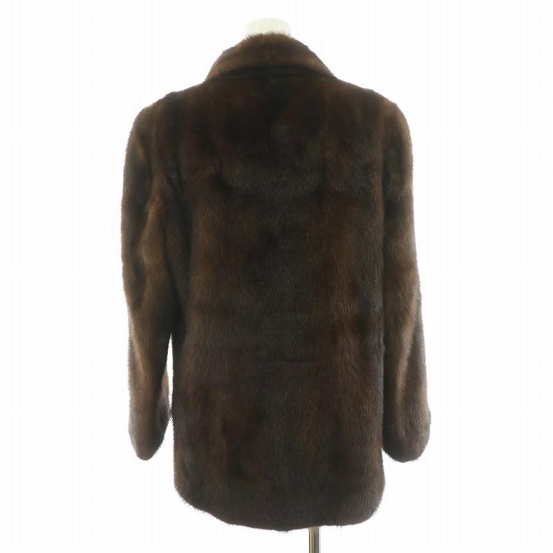 【中古】ムーンバット MOOBAT ファー フラッシュ FUR FLASH ファーコート 毛皮コート ミンク ハーフ 11 L 茶 ムーンバット MOOBAT ファー フラッシュ FUR FLASH ファーコート 毛皮