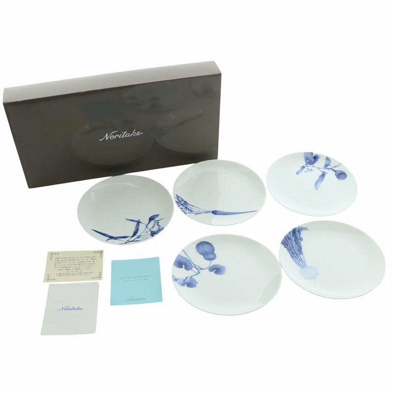 ノリタケ Noritake 16cmプレートセット 5枚 皿 絵変わり 食器 花