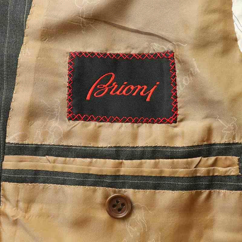 ブリオーニ BRIONI NOMENTANO テーラードジャケット 3B 総裏地 サイド