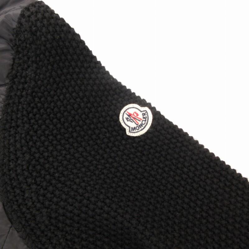 【美品】モンクレール ナイロン 異素材切替 アームロゴ ジップアップジャケット MONCLER（モンクレール） 美品/ AIX GIACCA アームロゴワッペン