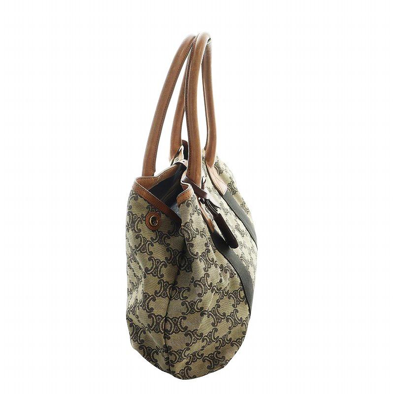 CELINE セリーヌ パリマカダム トートバッグ ハンド ロゴ CELINE セリーヌ パリマカダム トートバッグ ハンド ロゴ