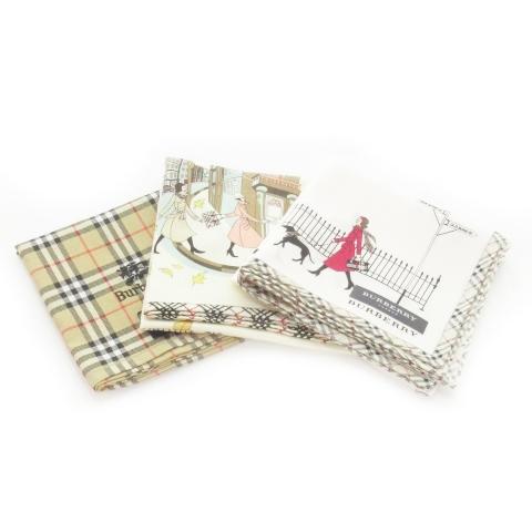 未使用品 バーバリー ロンドン BURBERRY LONDON ハンカチ 3枚セット  