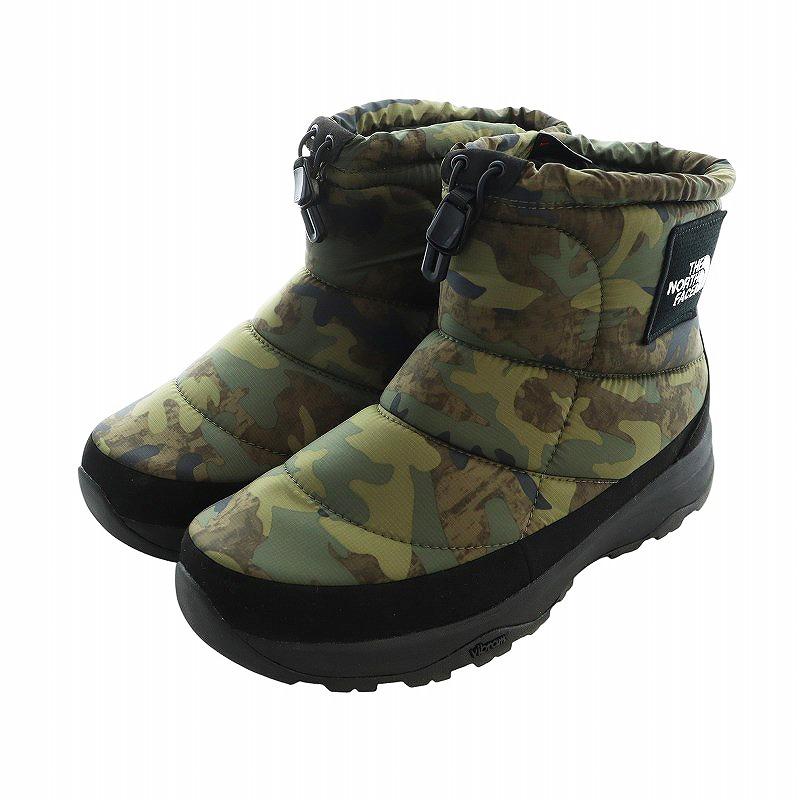 ノースフェイス カモフラ ヌプシ ウォータープルーフ スノーブーツ 27cm THE NORTH FACE ザノースフェイス ヌプシ ブーティ ウォータープルーフ