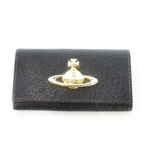 極美品 ヴィヴィアンウエストウッド キーケース ブラック オーブゴールド Vivienne Westwood ヴィヴィアンウエストウッド キーケース 4連
