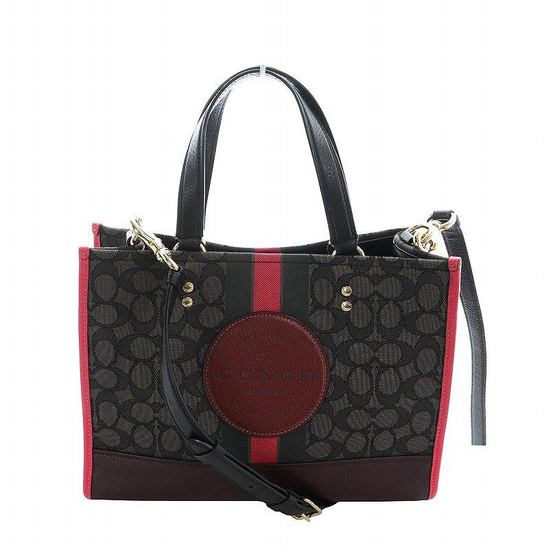 人気コーチデンプシー2way シグネチャートートバッグショルダーバッグ
