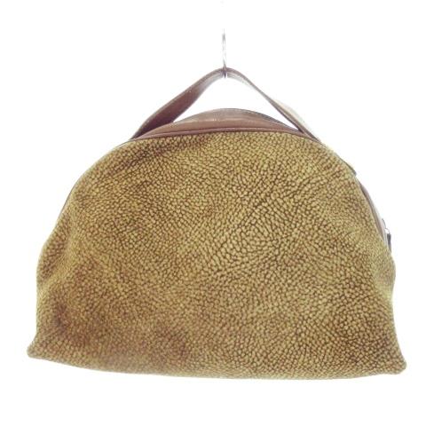 ボルボネーゼ BORBONESE PATENTED redwall ハンドバッグ ミニバッグ