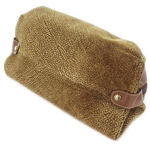 ボルボネーゼ BORBONESE PATENTED redwall ハンドバッグ ミニバッグ